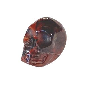 Red Jasper Crystal Gemstone Skull Sculpture-  1”